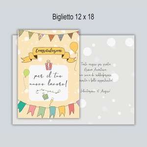 Biglietto Pensione 12x18cm