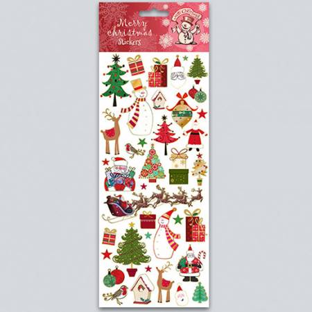 Stickers Natale XMas 11x31cm Modern