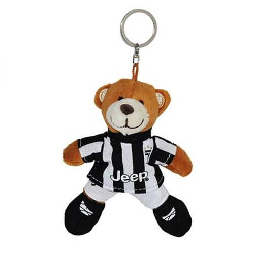 Portachiavi Juventus Peluche Orsetto 9cm maglia strisce