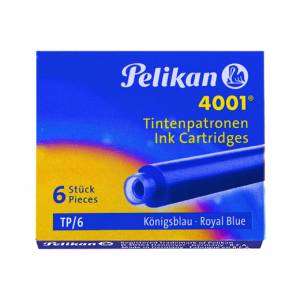 Pelikan Cartucce Penne stilografiche 4001 TP/6 Turchese - 4 Confezioni da 6  pz