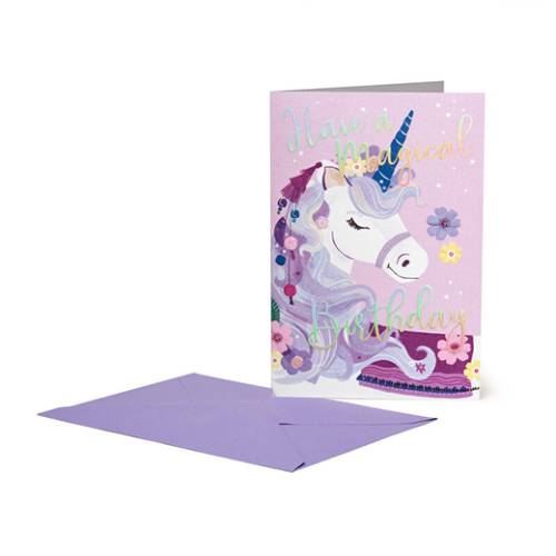 Biglietto Compleanno 12x18cm - Legami Unicorn