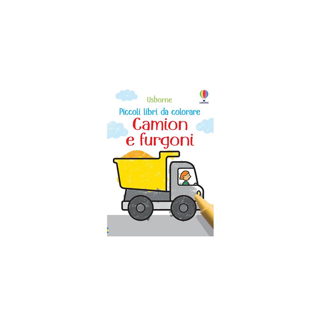 Libro da Colorare Usborne 3+ Camion e Furgoni