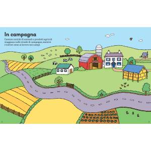 Libro con Stickers Usborne 3+ Camion e Trattori 200pz