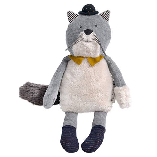 Pupazzo Moulin Roty Les Moustaches, Gatto Fernand 31cm