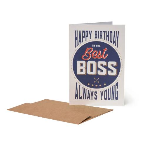 Biglietto Compleanno 12x18cm - Legami Best Boss