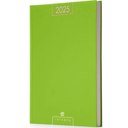 2025 Agenda Giorn. 21x30cm Intempo Alfa Cop. Cartonata Verde