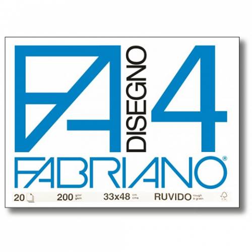 Album Disegno 33x48cm 220gr 20fg c/Angoli Fabriano F4 Ruvido