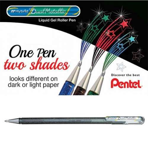 Roller Pentel Hybrid Dual Metallic 1.0mm Rosa